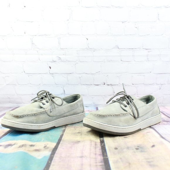 LL BEAN Leather Casual Boat Shoes Size 9.5 W - Picture 2 of 9